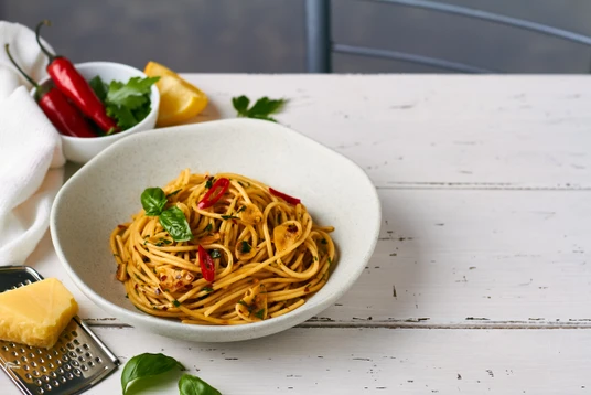 Spaghetti mit Knoblauch